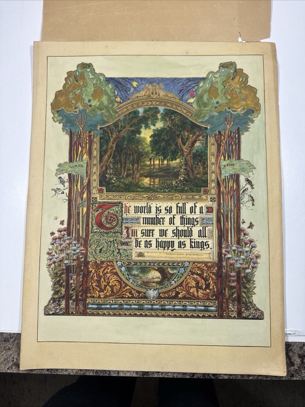 Robert Louis Stevenson Quote Artist E Sherman